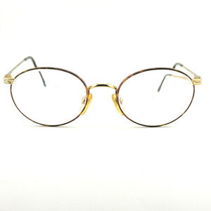 Vogue Eyeglasses Frame 51-20 Round Gold Full Rim‎ Gold H12974